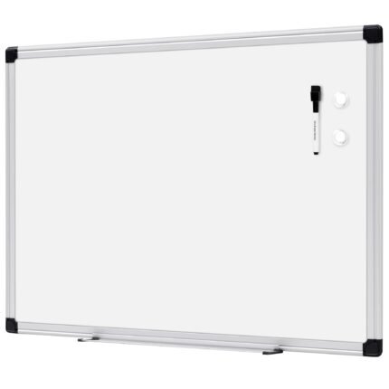 Amazon Basics Magnetic Dry Erase Whiteboard, 24 x 18-Inch, Aluminium Frame, Silver/White
